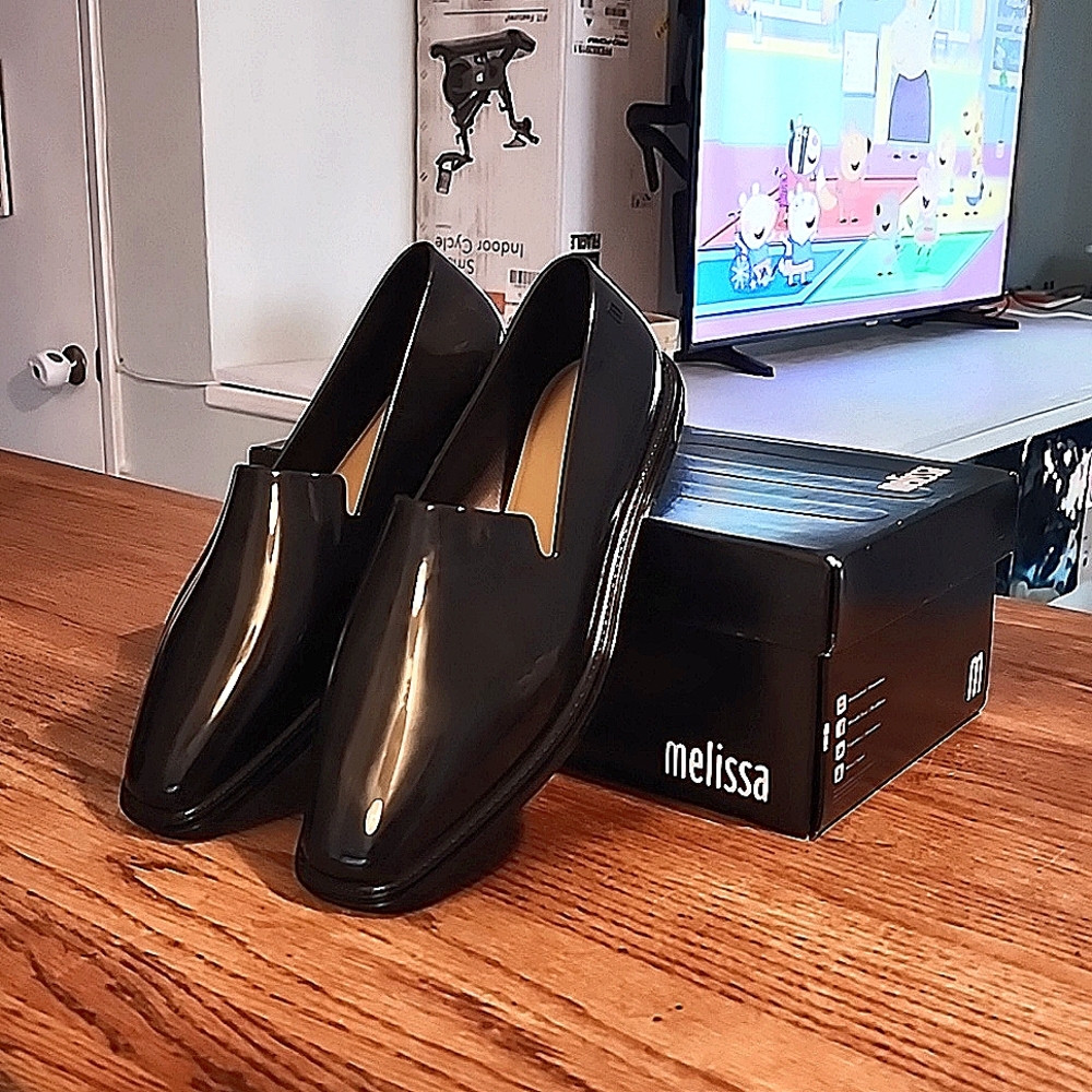 Melissa Jelly Prana Black Loafers size W9